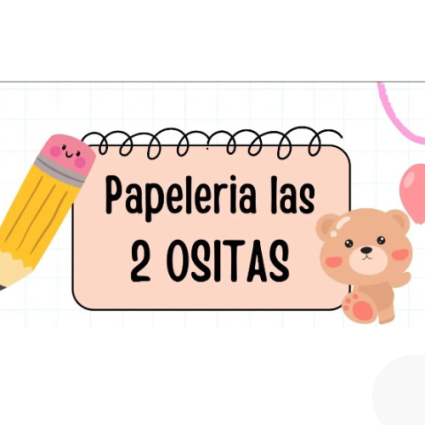 Logotipo - Papelería las 2 Ositas