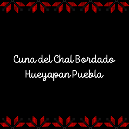 Logotipo - Cuna del chal bordado Hueyapan Puebla
