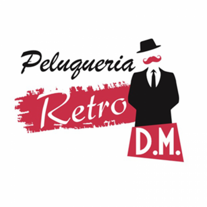 Logotipo - Barbería y Peluquería Retro D.M. Puebla