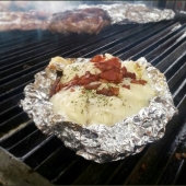 Papa al horno para acompañar. - Los Sonorenses