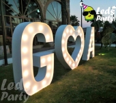  Letras gigantes para tu boda - Leds Party - Pistas iluminadas y servicios para eventos