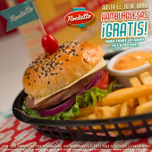 Hamburgesas gratis en Puebla  - Rocketto Puebla