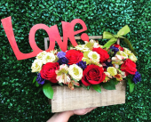 Box de flores para regalar - Florería Botoncito Corazón