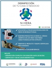  - N-HERA Desinfección y/o sanitización