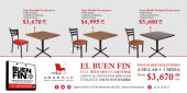 JUEGOS RESTAURANTEROS DE 4 SILLAS METÁLICAS + 1 MESA DESDE $3,670 +iva. WhatsApp: 22 24 13 40 51 - Mueblería Amuebar - Muebles para Negocio