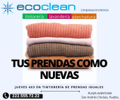 Nuestros procesos están diseñados para garantizar una limpieza profunda y delicada, protegiendo tanto sus prendas como el entorno natural. - Ecoclean Tintorería - Lomas de Angelópolis