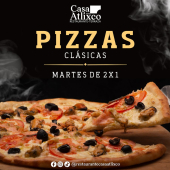 ¡Qué! Vente a tu terraza favorita por unas pizzas con tu pareja. - Casa Atlixco Restaurante