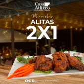 ¡Miércoles de alitas en Casa Atlixco! - Casa Atlixco Restaurante