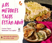 Ven a disfrutar de nuestros irresistibles Tacos Dorados y Tacos de Guisado, preparados con todo el sabor que te mereces. Cada bocado te transportará a lo más auténtico de nuestra gastronomía. - Cocina Típica Mexicana Lupita
