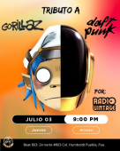 Tributo a Gorillaz y Daft Punk en Puebla