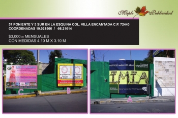 Vallas en Puebla - Maple Publicidad - Puebla