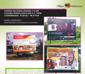 Vallas en Puebla - Maple Publicidad - Puebla