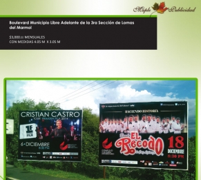 Vallas en Puebla - Maple Publicidad - Puebla