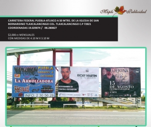 Vallas en Puebla - Maple Publicidad - Puebla