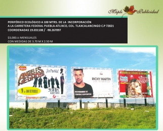 Vallas en Puebla - Maple Publicidad - Puebla