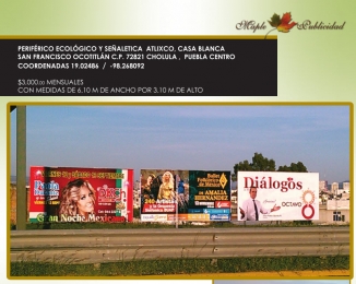 Vallas en Puebla - Maple Publicidad - Puebla
