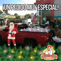 La camioneta de ??Santa llegó a ?Pollo Feliz. - Pollo Feliz Puebla - Puebla