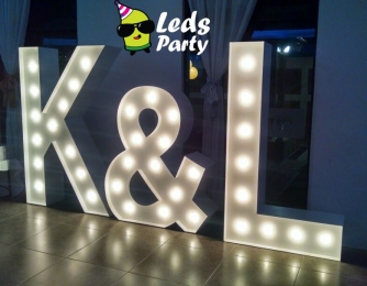 Letras GIgantes para tu boda!! - Leds Party - Pistas iluminadas y servicios para eventos - Puebla