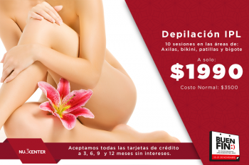 Depilación IPL a solo $1990 - Nu3center Puebla - Puebla