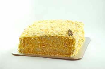 Pastel de Queso y Coco Grande - La Postrería - Puebla