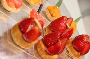 Mini bocadillos con fresas - Arte en Fondant - Puebla