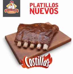 Costillas de Pollo Feliz -  Servicio a Domicilio - Pollo Feliz Puebla - Puebla