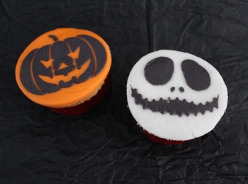Cupcakes decorados con stencil - Pastelería Annas - Puebla