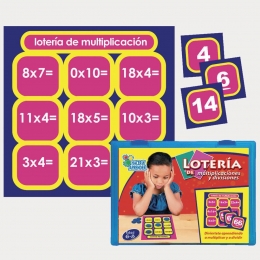 Lotería de multiplicación y división - Hacer y Aprender - Juguetes didácticos, Material Didáctico, J...