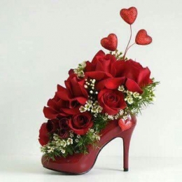 Florería - Flor de Lotto Zapatillas de amor, rosas - Florería - Flor de Lotto - Puebla