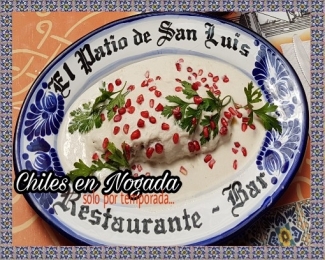 Restaurante El Patio de San Luis - Chiles en Nogada en Puebla  - Restaurante El Patio de San Luis - ...