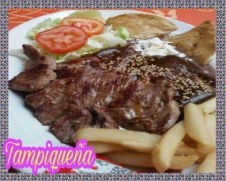 Restaurante El Patio de San Luis - Carne a la tampiqueña en Puebla  - Restaurante El Patio de San Lu...