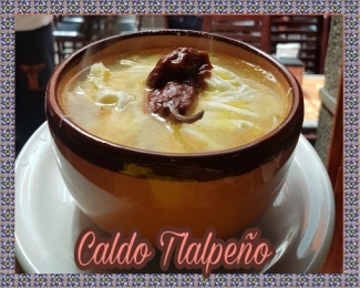 Restaurante El Patio de San Luis - Caldo tlalpeño - Restaurante El Patio de San Luis - Puebla