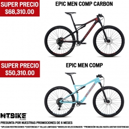 EPIC MEN COMP CARBON y EPIC MEN COMP con descuentos! - Tienda MTBIKE Puebla - Puebla