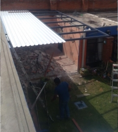 Montaje de de estructura y techo - Ingenia Soluciones - Puebla