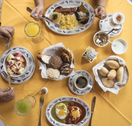 Desayuno Casita de Antaño - Restaurante La Casita de Antaño - Puebla