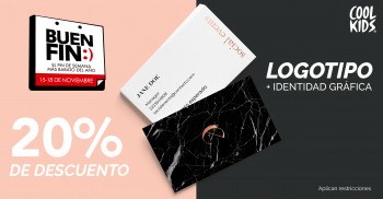 20% de descuento en identidad gráfica - Cool Kids - Onda Creativa - Puebla