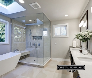Canceles de cristales para baño  - Cristal Templado de Puebla - Puebla