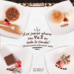 ¡No te quedes con el antojo de nada!
 - La Postrería - Puebla