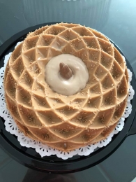 Gelatina conejitos Turín con ralladura y salsa de chocolate a base de tres leches. - Gelatinarte Pue...