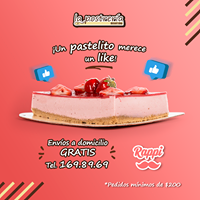 Mouse de fresa - La Postrería - Puebla