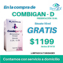 Promoción de Combigan 10 ML  - Farmacia Beroof - Farmacia Oftalmológica - Puebla