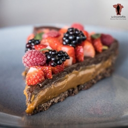 Tarta de chocolate con dulce de leche  - Restaurante La Encomienda - Horno, Parrilla, Cava - Puebla