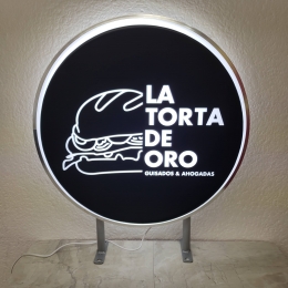 Contamos con anuncios ligeros y de fácil instalación redondos de 50 cm y de 60 cm de diámetro. Tipo ...