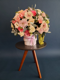 Arreglo de gerberas, un excelente regalo - Narciso - Artesanía Floral - Puebla