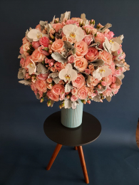 Arreglo de rosas rosa para toda ocasión - Narciso - Artesanía Floral - Puebla