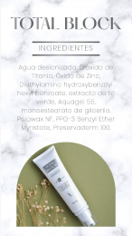 Ingredientes: agua desionizada, dióxido de titanio, óxido de zinc, diethylamino hydroxybenzoyl hexyl...