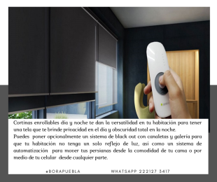 Enrollables día  y noche - BORA cortinas, persianas y decoración - Puebla