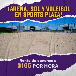Juega voleibol de playa cuando quieras en Sports Plaza!
Reserva tu cancha hoy mismo.
¡A tan solo $...