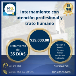 Clínica SER – Especialistas en el Tratamiento de Adicciones - Puebla