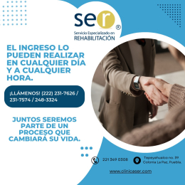 Clínica SER – Especialistas en el Tratamiento de Adicciones - Puebla